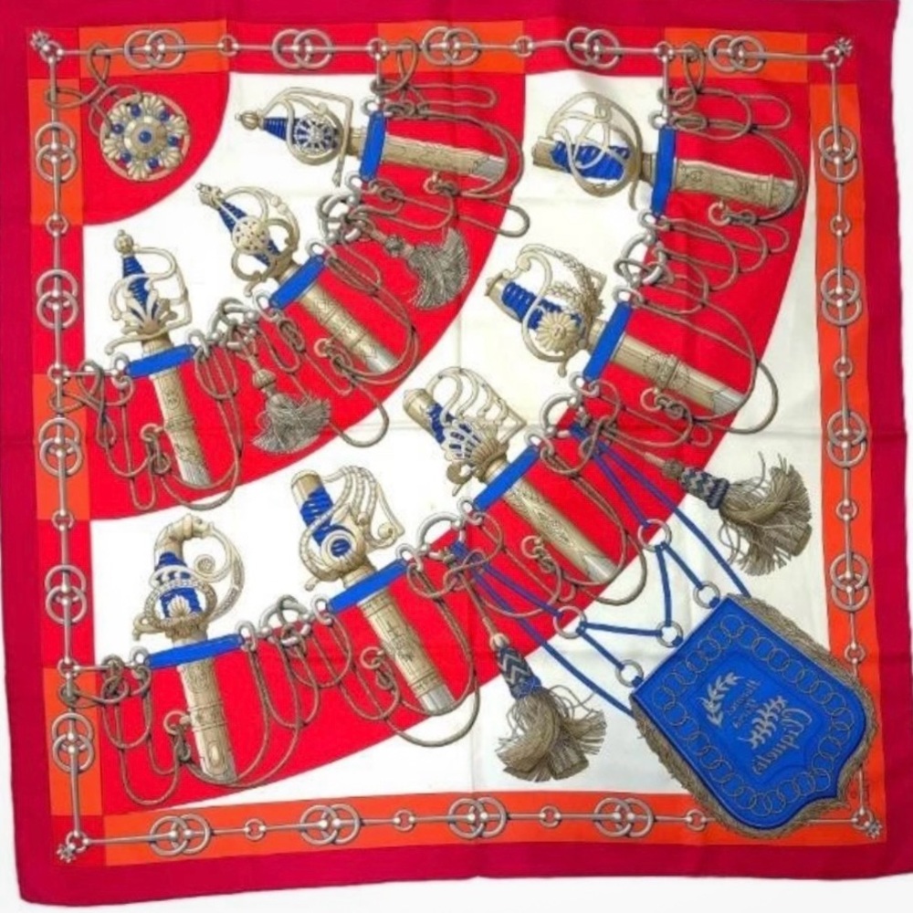 NWT! Hermes 90 cm Carre Cliquetis Silk Scarf with Box ATTENTION COLLECTORS - Picture 15 of 15